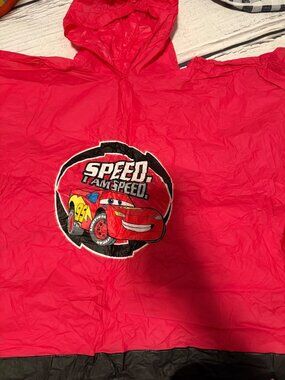 Lightning McQueen rain poncho